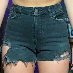 Zara Sequin Jean Shorts